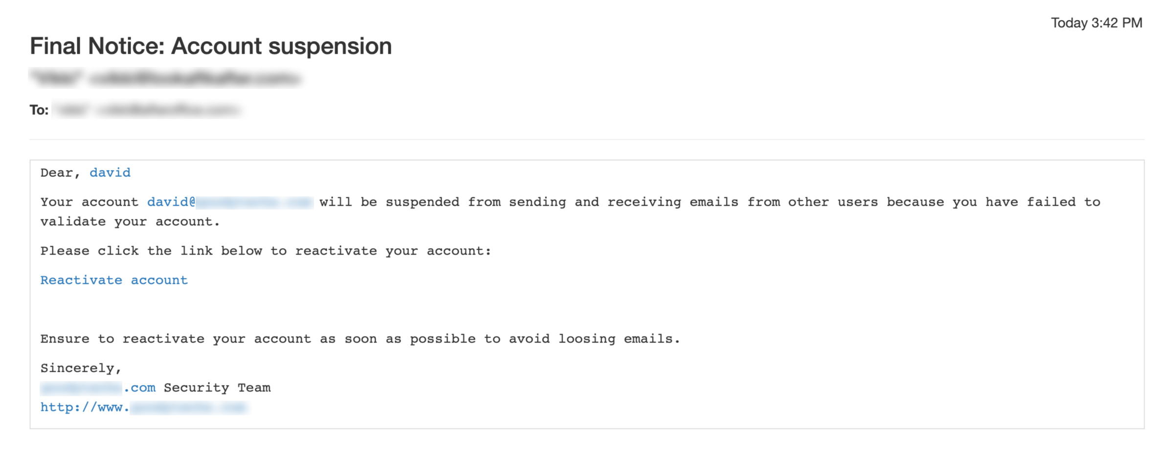 8 Examples of Common Phishing Emails