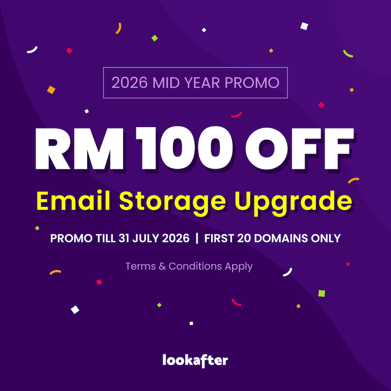 Mid-Year Promo 2026: RM100 OFF Email Storage Upgrade